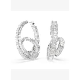 Swarovski 5727113 Matrix PE Hoop Twisted WHI/RHS Küpe
