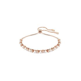 Swarovski 5729506 Matrix Bracelet 3 mm White-Ros M Bilezik