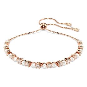 Swarovski 5729506 Matrix Bracelet 3 mm White-Ros M Bilezik