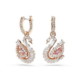 Swarovski 5732415 Swan PE Pink PIN/ROS Küpe