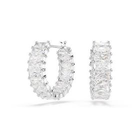 Swarovski 5733397 Matrix PE MN Hoop WHITE/RHS Küpe