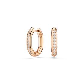 Swarovski 5743798 Dextera Pe Mn Hoop Whi-Ros Küpe
