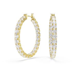 Swarovski 5750620 Matrix Pe Hoop White-Gos Küpe