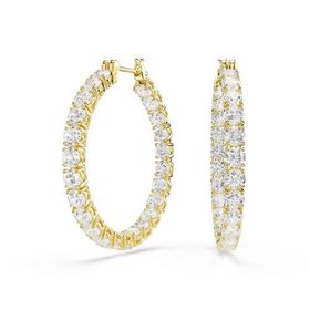 Swarovski 5750620 Matrix Pe Hoop White-Gos Küpe