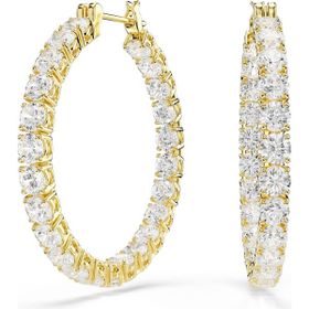 Swarovski 5750620 Matrix Pe Hoop White-Gos Küpe