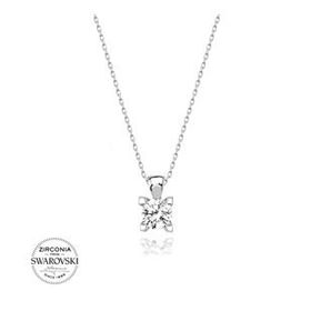 Swarovski 6,25 mm Zirconia Taşlı 925 Ayar Gümüş Kolye