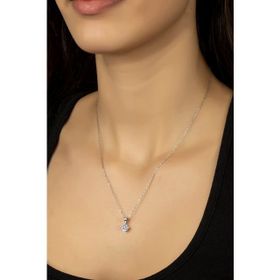 Swarovski 925 Ayar Tek Taş Gümüş 14 925 Ayar Gümüş Kolye