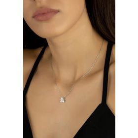 Swarovski Ayicik 925 Ayar Gümüş Kolye