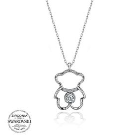 Swarovski Ayicik 925 Ayar Gümüş Kolye
