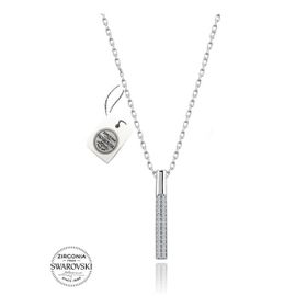 Swarovski Çubuk Taşlı 925 Ayar Gümüş Kolye