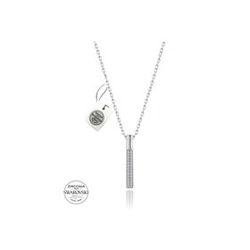 Swarovski Çubuk Taşlı 925 Ayar Gümüş Kolye