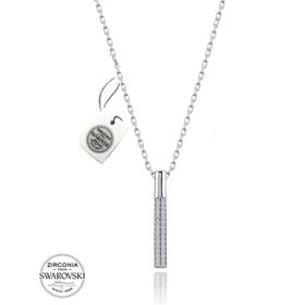 Swarovski Çubuk Taşlı 925 Ayar Gümüş Kolye