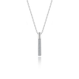 Swarovski Çubuk Taşlı 925 Ayar Gümüş Kolye
