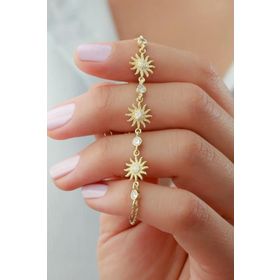 Swarovski Güneş 925 Ayar Gümüş Bileklik