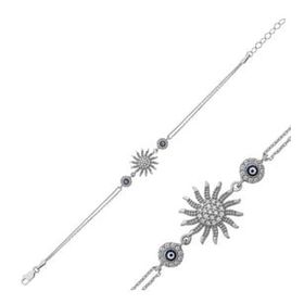 Swarovski Güneş 925 Ayar Gümüş Bileklik