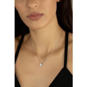 Swarovski Kablumbağa Temalı 925 Ayar Gümüş Kolye