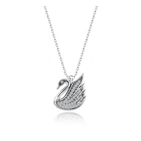 Swarovski Kalp 925 Ayar Gümüş Kolye