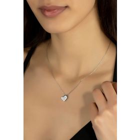 Swarovski Kalp 925 Ayar Gümüş Kolye