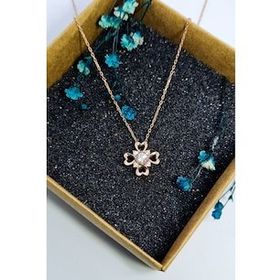 Swarovski Kalp 925 Ayar Gümüş Kolye