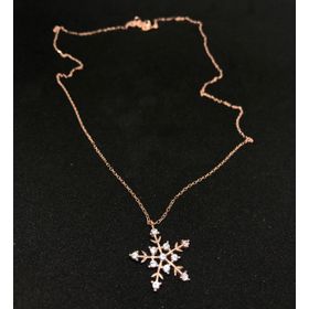 Swarovski Kar Tanesi 925 Ayar Gümüş Kolye