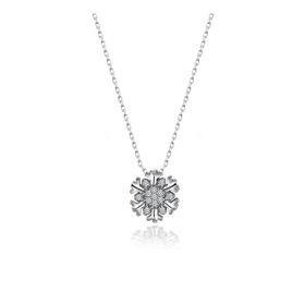 Swarovski Kar Tanesi 925 Ayar Gümüş Kolye