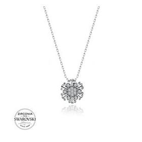 Swarovski Kar Tanesi 925 Ayar Gümüş Kolye