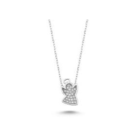 Swarovski Melek Temalı 925 Ayar Gümüş Kolye