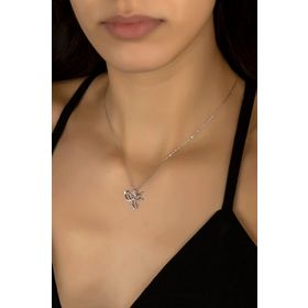 Swarovski Peri Temalı 925 Ayar Gümüş Kolye