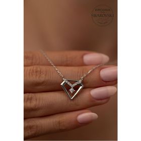 Swarovski PKT-SBS0357 Taşlı Elmas Modeli Gümüş Kolye
