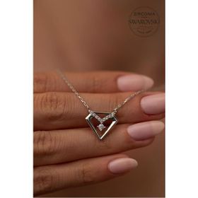 Swarovski PKT-SBS0357 Taşlı Elmas Modeli Gümüş Kolye