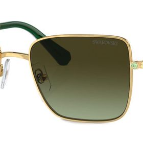 Swarovski SK7015 4004E8 56 Altın Yeşil Kadın Güneş Gözlüğü