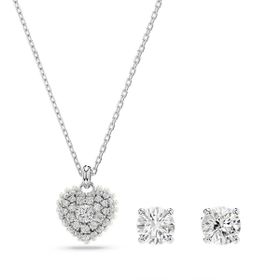 Swarovski SWR5684383 Kalpli Kadın Kolye ve Küpe Seti