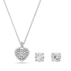 Swarovski SWR5684383 Kalpli Kadın Kolye ve Küpe Seti
