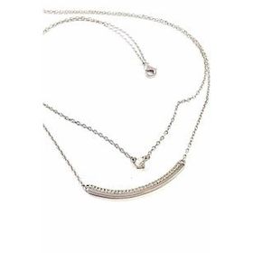 Swarovski Taş detaylı Bayan Gümüş Kolye