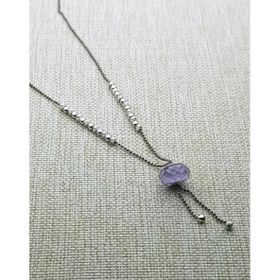 Swarovski Taş Dorika Gümüş Kolye