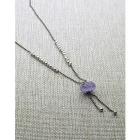 Swarovski Taş Dorika Gümüş Kolye