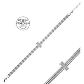 Swarovski Taşlı 925 Ayar Gümüş Bileklik