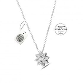 Swarovski Taşlı 925 Ayar Gümüş Kolye