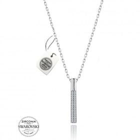 Swarovski Taşlı 925 Ayar Gümüş Kolye