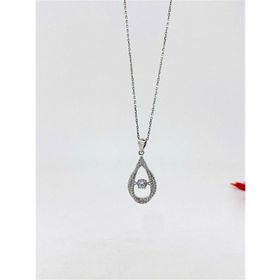 Swarovski Taşlı Damla 925 Ayar Gümüş Kolye