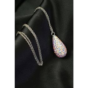 Swarovski Taşlı Damla 925 Ayar Gümüş Kolye