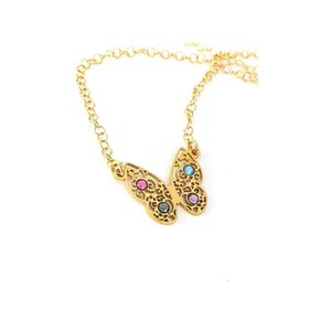 Swarovski Taşlı Gümüş Kelebek 925 Ayar Gümüş Kolye