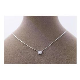 Swarovski Taşlı Kalpli 925 Ayar Gümüş Kolye