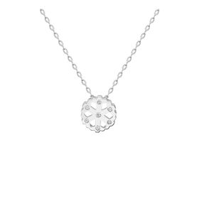 Swarovski Taşlı Kartanesi 925 Ayar Gümüş Kolye