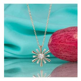 Swarovski Taşlı Kartanesi 925 Ayar Gümüş Kolye