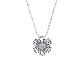 Swarovski Taşlı Kartanesi Gümüş Kolye