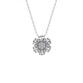 Swarovski Taşlı Kartanesi Gümüş Kolye