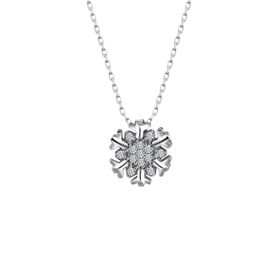 Swarovski Taşlı Kartanesi Gümüş Kolye