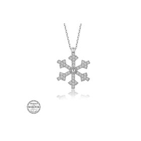 Swarovski Taşlı Kartanesi Gümüş Kolye