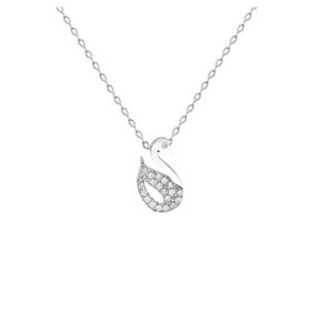 Swarovski Taşlı Kuğum 925 Ayar Gümüş Kolye